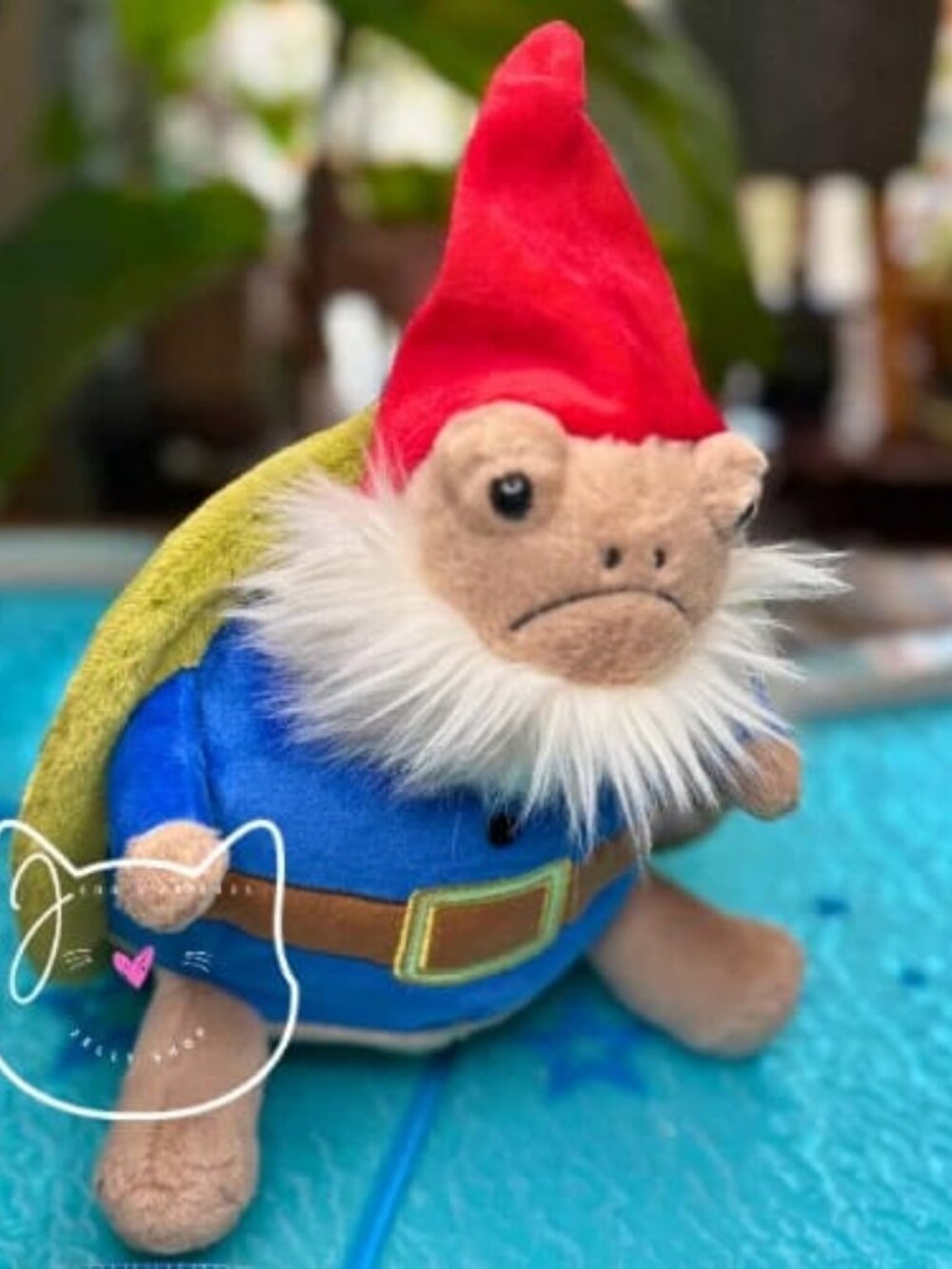 Jellycat TIMMY TURTLE "Garden Gnome" New BNWT - RETIRED - Soft Plush Toy Spring